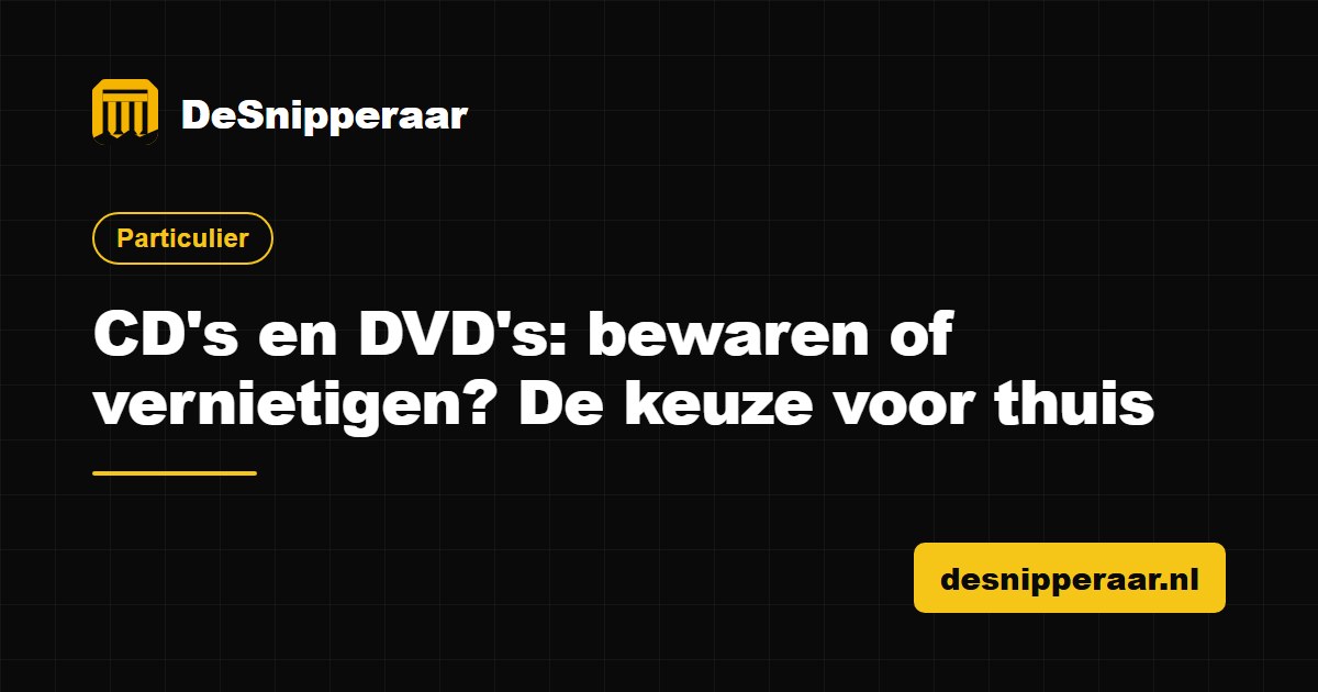 Stapel oude cd's en dvd's die thuis bewaard of vernietigd moeten worden