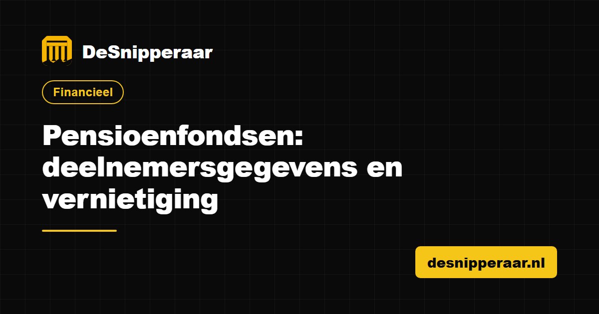 Deelnemersdossiers van een pensioenfonds klaar voor selectie en vertrouwelijke vernietiging