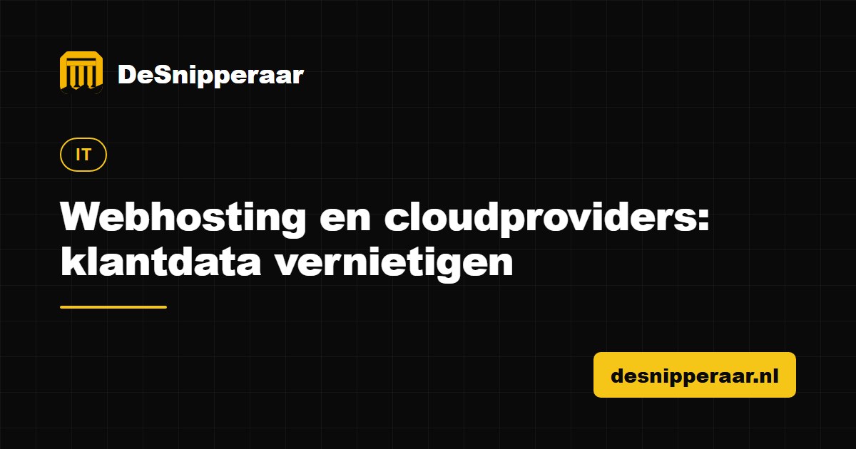 Servers, drives and customer data of a hosting provider ready for confidential destruction